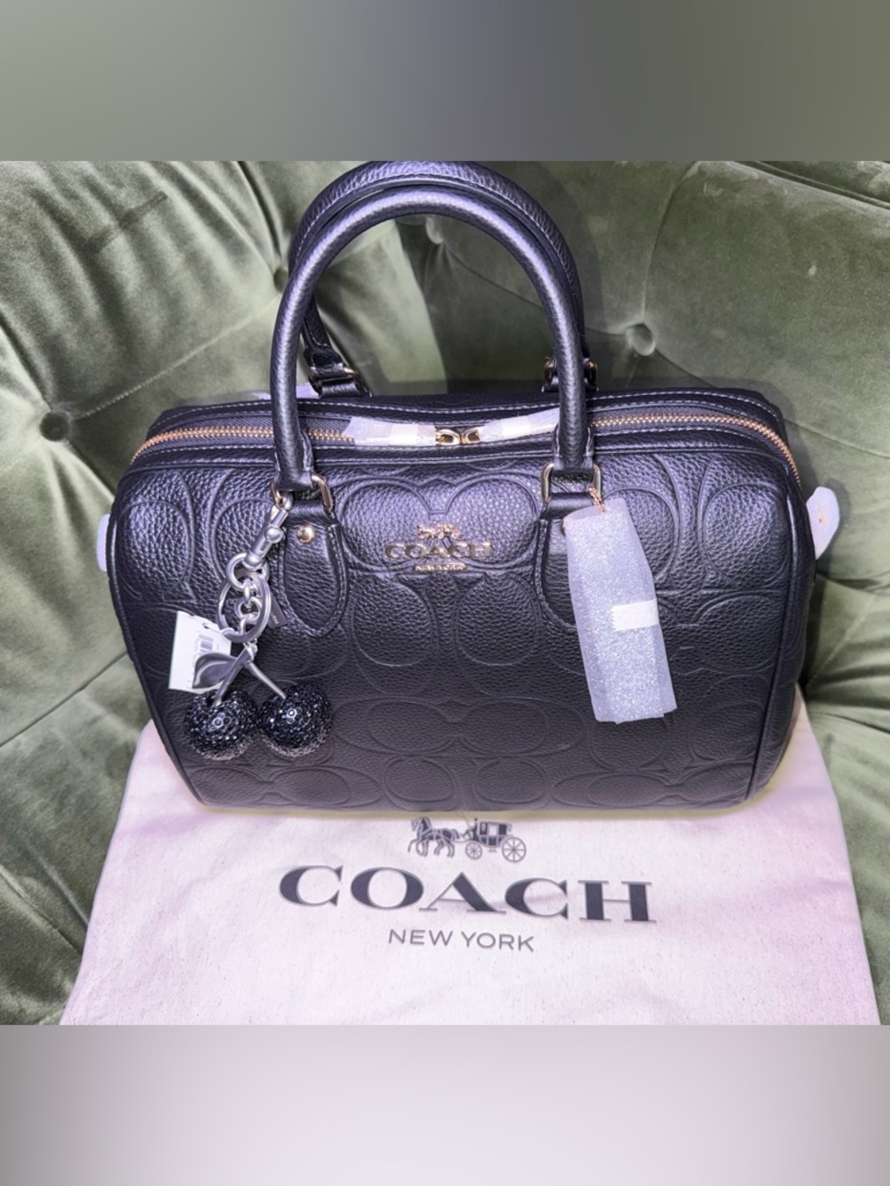 Rowan Large Satchel Bag In Signature Leather - Picture 4 of 16